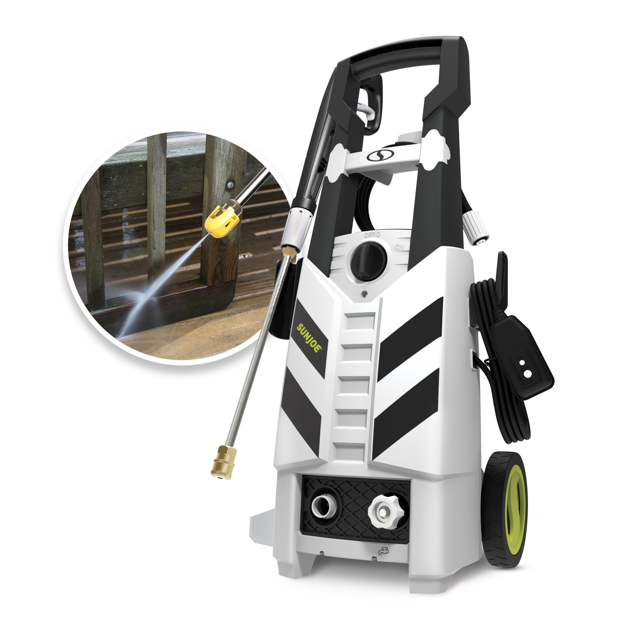 Sun Joe Electric Pressure Washer — 2200 PSI, 1.1 GPM, 14.5 Amp, Quick-Connect Nozzles, Foam Cannon, Model# SPX2790-MAX